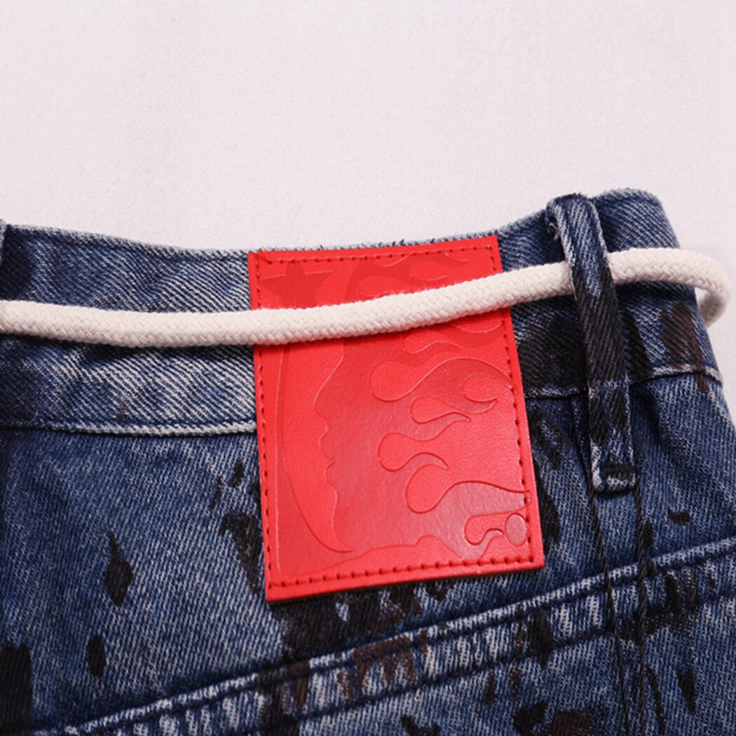 Hellstar Graffiti Print Baggy Jeans