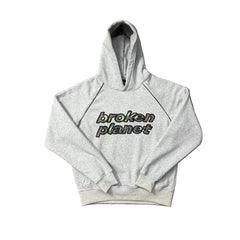 Broken Planet Camo‑Logo Raglan Hoodie