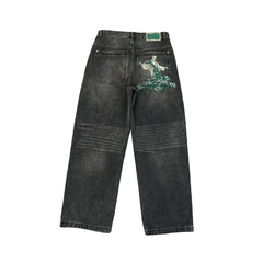 Derschutze Figure Print Baggy Jeans