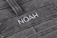 noah24春季新款水洗长裤刺绣logo直筒休闲珠帆布长裤男宽松百搭