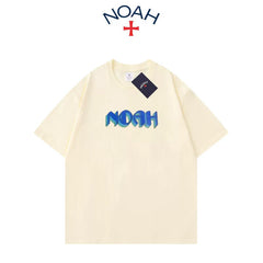 NOAH BWCJ夏季新款潮牌创意字母简约百搭纯棉圆领情侣短袖T恤男女 (1)