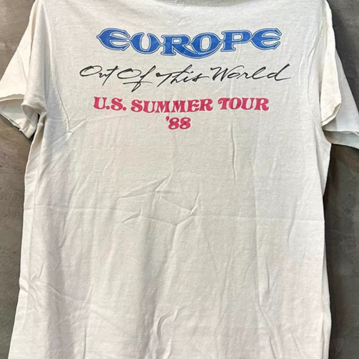 Europe Deep Purple Band Swedish Hardcore Metal Rock Oversized High End Short Sleeve Men's and Women's Retro T-shirt