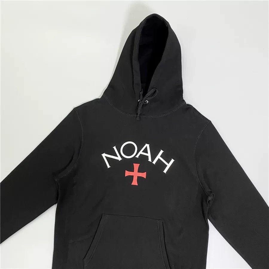 NOAH 初代远征军黑魂十字架美式潮牌百帽衫外套搭宽松连帽卫衣男