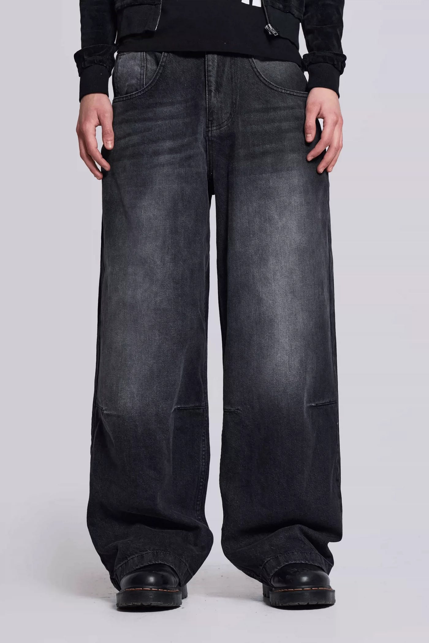 Jaded London Jeans in stock, American retro pleated jeans, loose wide leg pants, vintage high street style