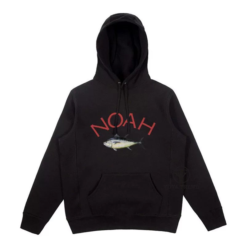 NOAH NYC TUNA LOGO HOODIE 日本限定 金枪鱼男女款连帽卫衣 帽衫