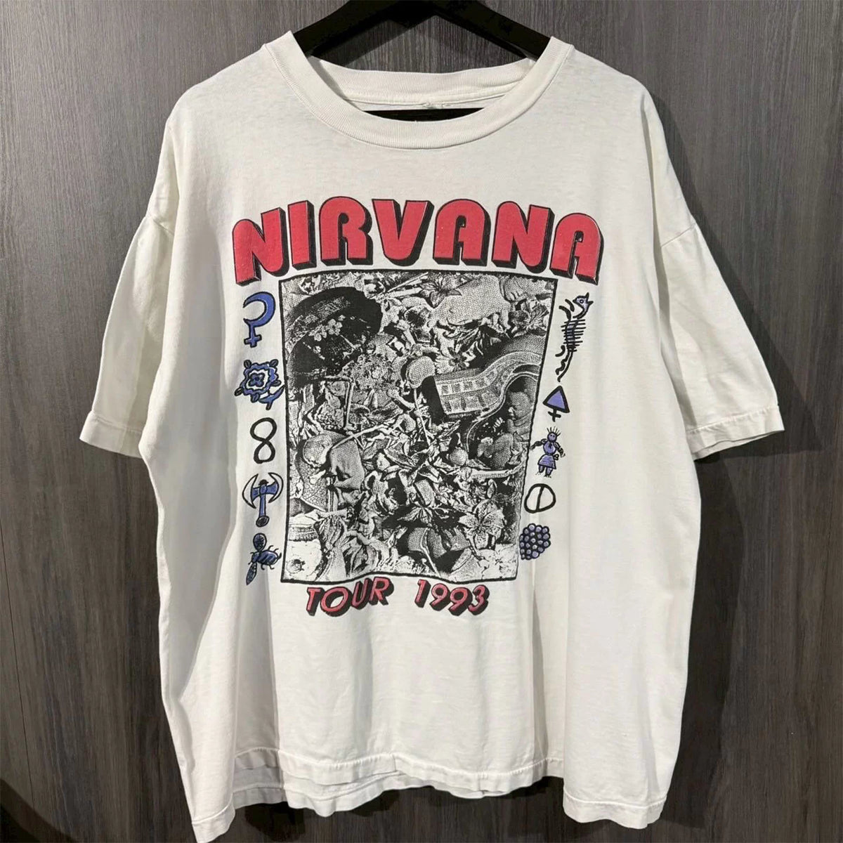 Nirvana涅槃乐队美式复古高街chic嘻哈痞帅潮牌Cityboy短袖T恤棉