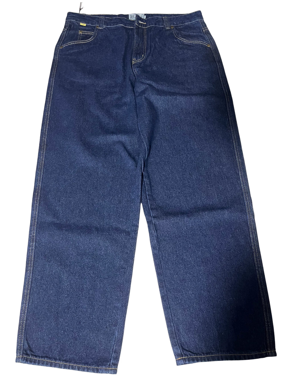 Trending street skateboard dime baby straight loose cotton denim pants Washing denim trousers men