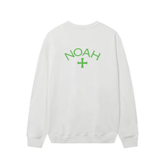 美潮NOAH绿色十字架经典款小LOGO印花男女宽松休闲秋冬圆领卫衣