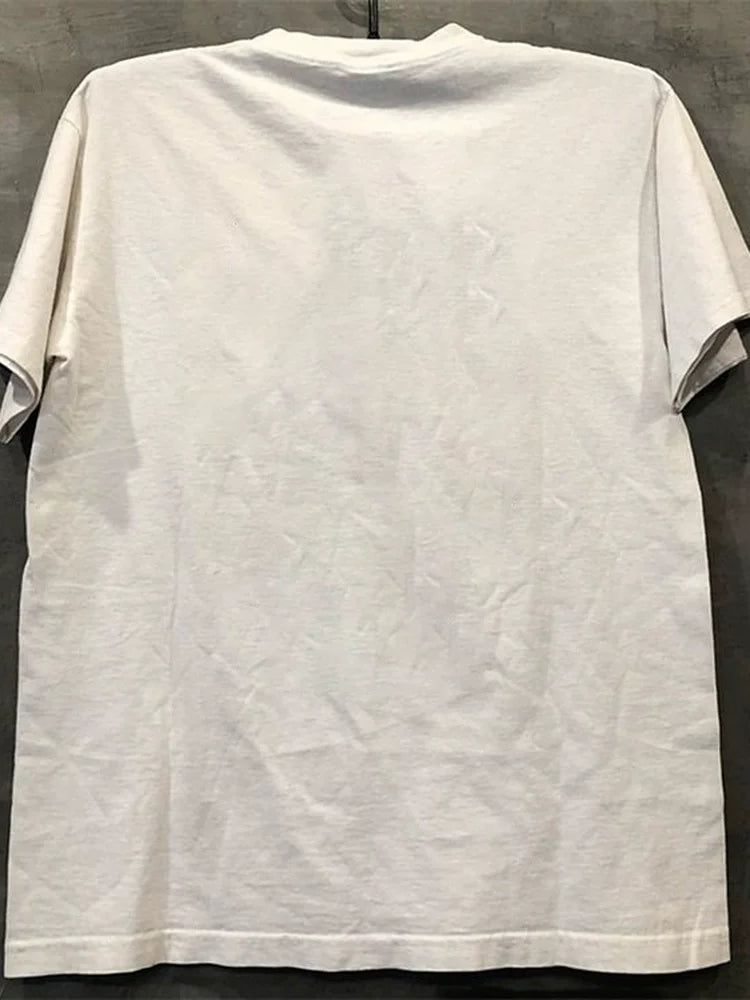 The Doors: Retro Portrait American Street Niche VTG Shoulder Loose Rock Short Sleeve T-shirt
