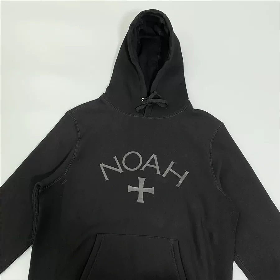 NOAH 初代远征军黑魂十字架美式潮牌百帽衫外套搭宽松连帽卫衣男