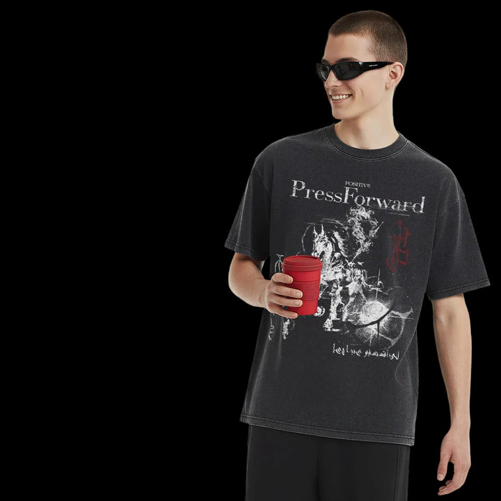 PRESS FORWARD GRAPHIC TEE