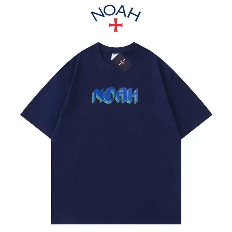 NOAH BWCJ夏季新款潮牌创意字母简约百搭纯棉圆领情侣短袖T恤男女 (1)