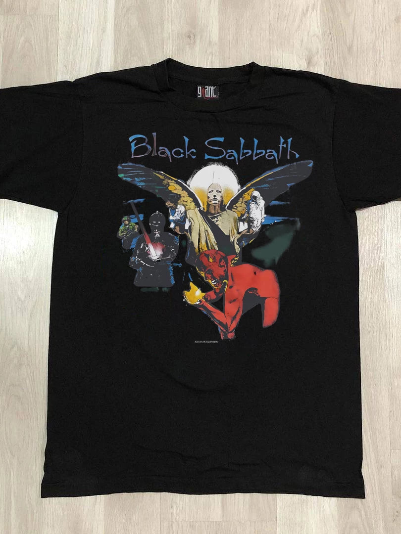 Black Sabbath黑色安息日乐队vintage美式复古短袖潮流纯棉T恤男