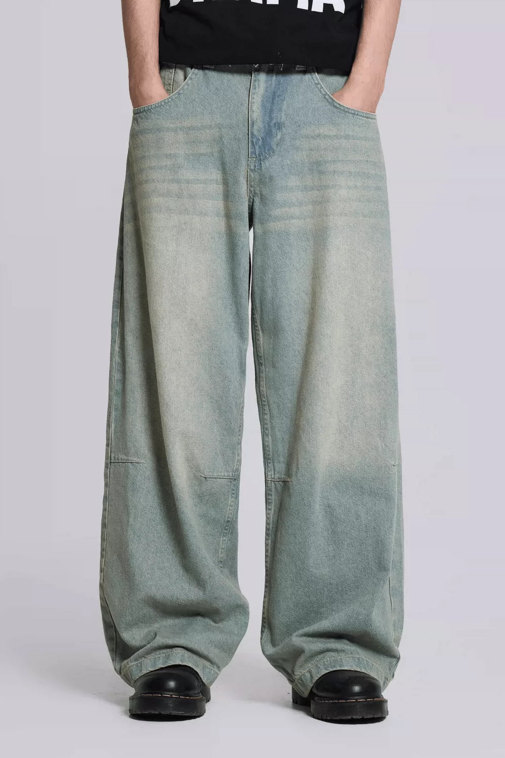Jaded London Jeans in stock, American retro pleated jeans, loose wide leg pants, vintage high street style