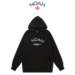 NOAH秋冬潮牌套头连帽卫衣男女美式重磅帽衫情侣加绒外套