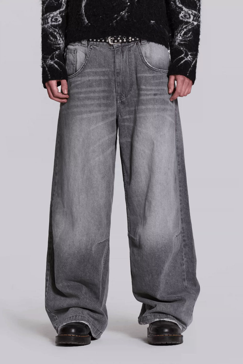 Jaded London Jeans in stock, American retro pleated jeans, loose wide leg pants, vintage high street style
