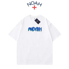 NOAH BWCJ夏季新款潮牌创意字母简约百搭纯棉圆领情侣短袖T恤男女 (1)