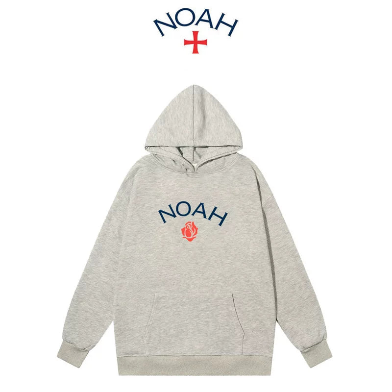 NOAH秋冬潮牌连帽卫衣男女重磅加绒宽松情侣帽衫外套