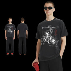 PRESS FORWARD GRAPHIC TEE