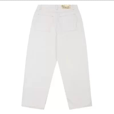 Trending street skateboard dime baby straight loose cotton denim pants Washing denim trousers men