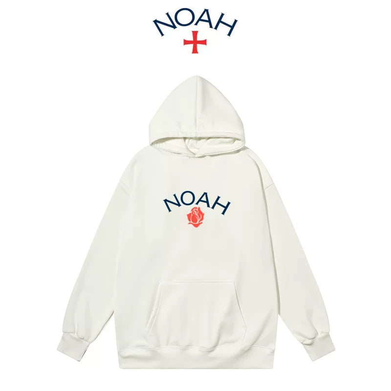 NOAH秋冬潮牌连帽卫衣男女重磅加绒宽松情侣帽衫外套