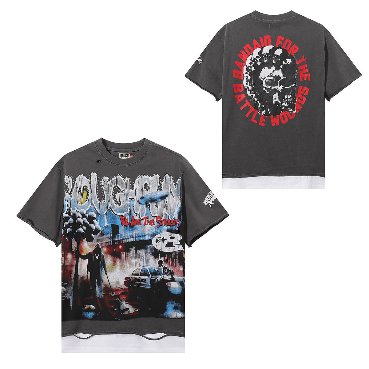 Rough Play Street Scene Print T‑Shirt