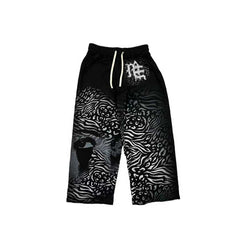MIXED EMOTION Leopard Zebra Graphic Joggers