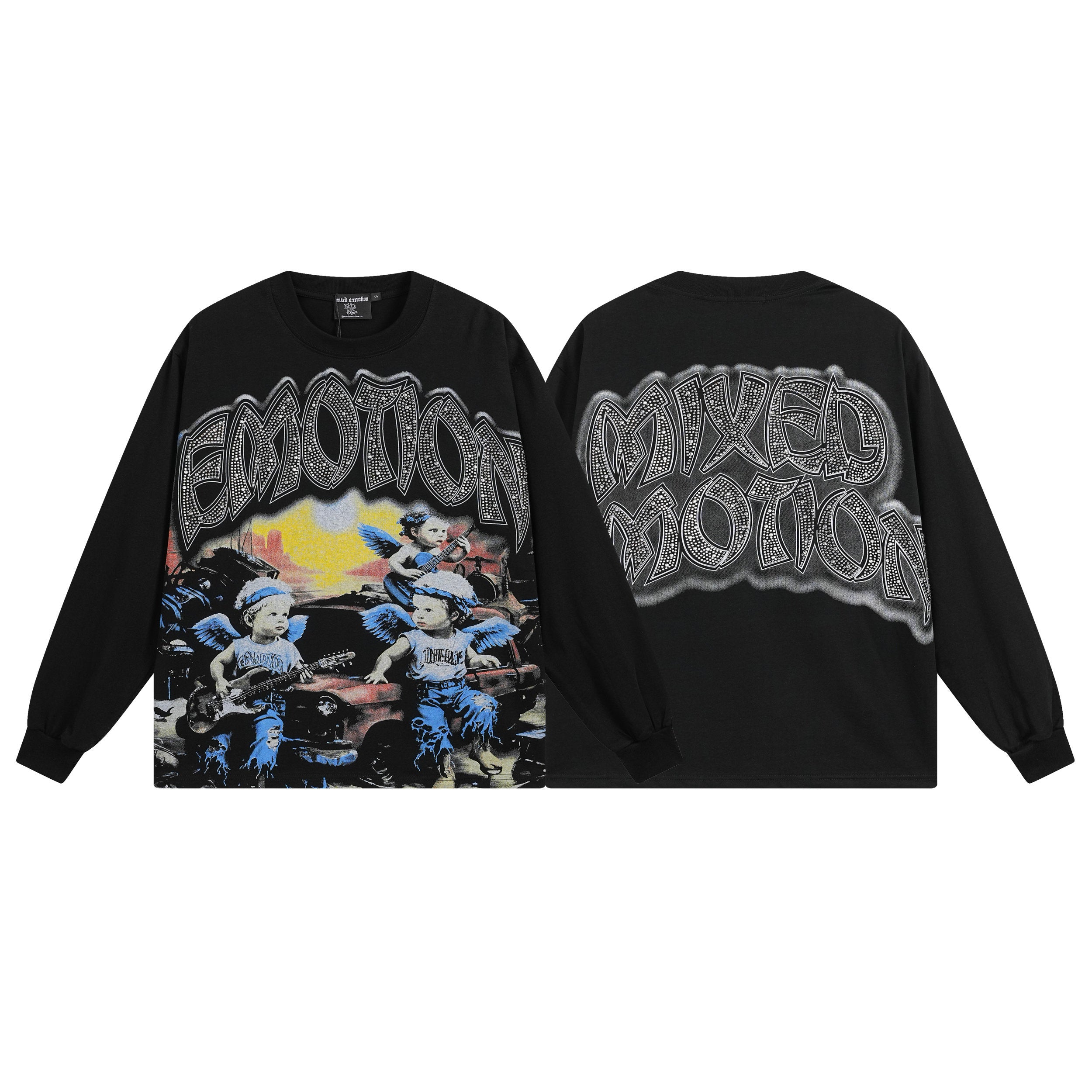 MIXED EMOTION Angel Band Long‑Sleeve Tee
