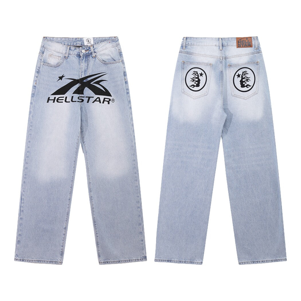 Hellstar Signature Logo Baggy Jeans