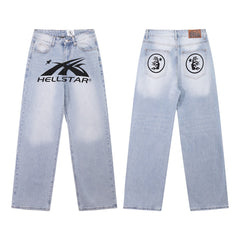 Hellstar Signature Logo Baggy Jeans