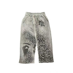 MIXED EMOTION Leopard Zebra Graphic Joggers