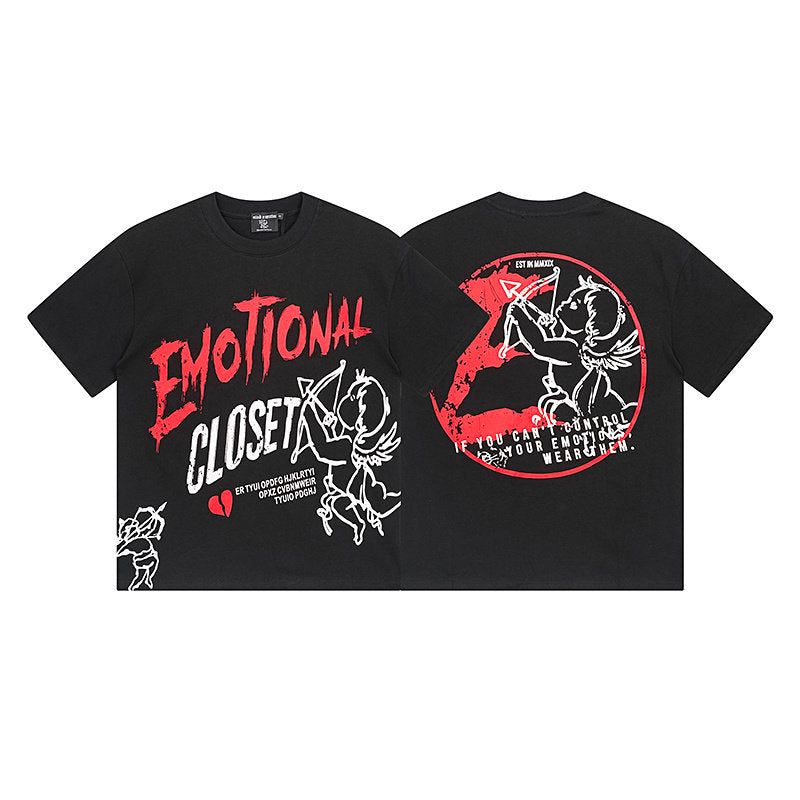 MIXED EMOTION Double‑Sided Print T‑Shirt