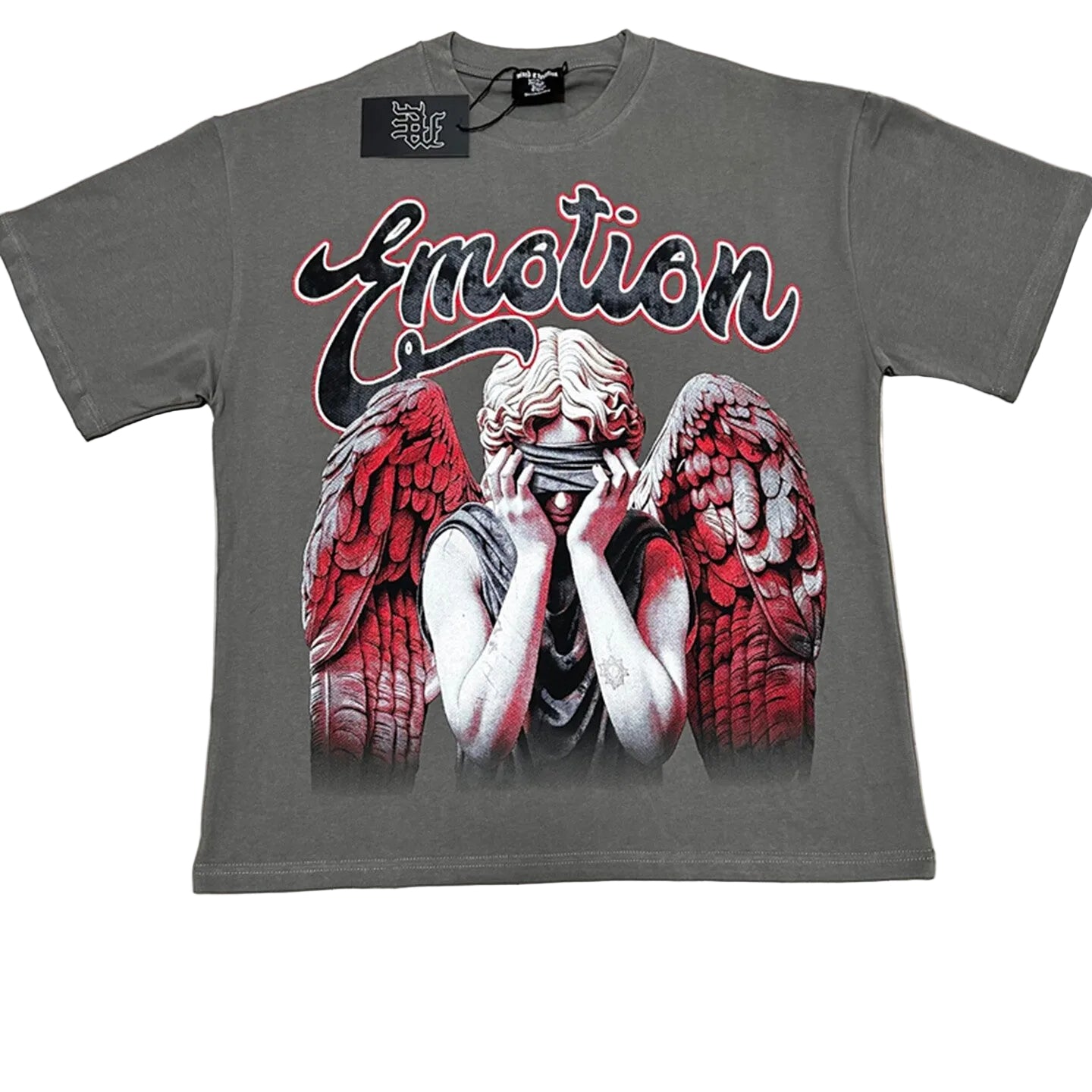 Mixed Emotion Retro Angel Art T‑Shirt