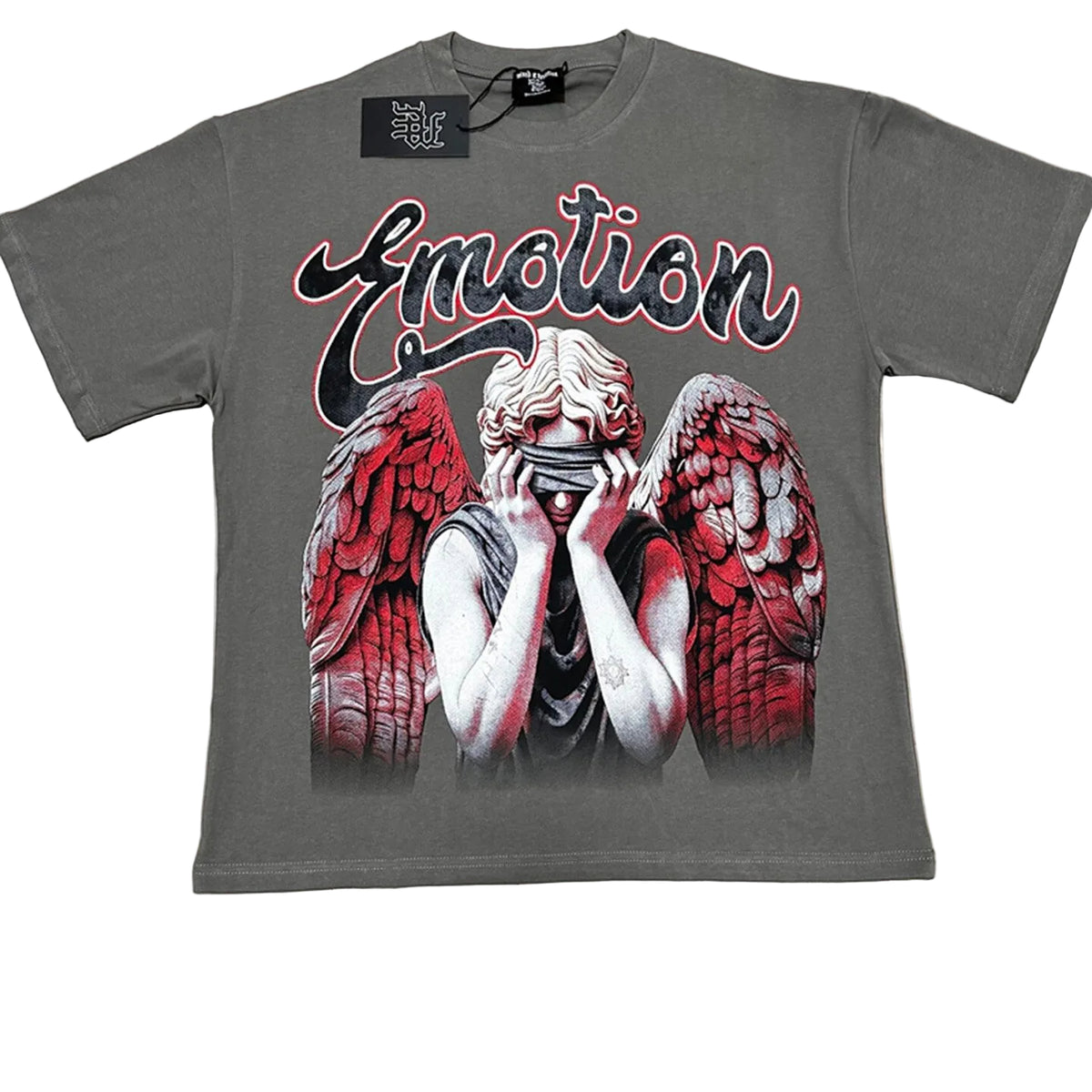 Mixed Emotion Retro Angel Art T‑Shirt