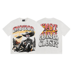 MIXED EMOTION Double‑Sided Graphic T‑Shirt
