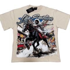 Mixed Emotion Vintage Warrior‑Art T‑Shirt