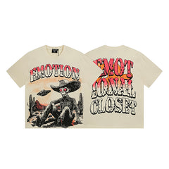 MIXED EMOTION Double‑Sided Graphic T‑Shirt