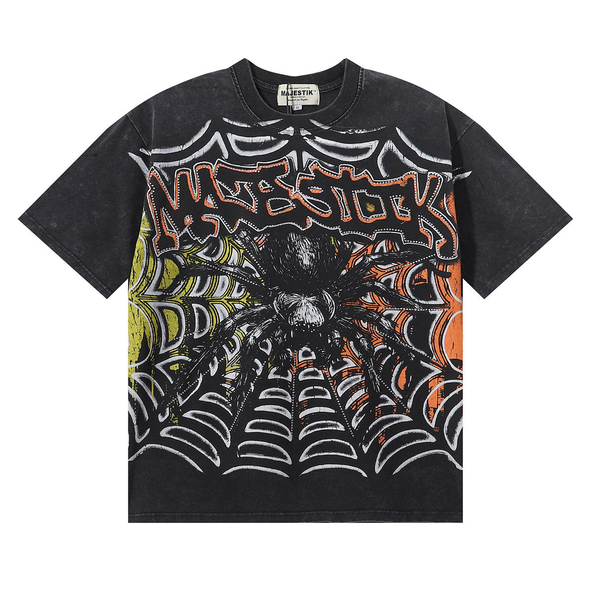 MAJESTIK Spider Web Graphic Tee