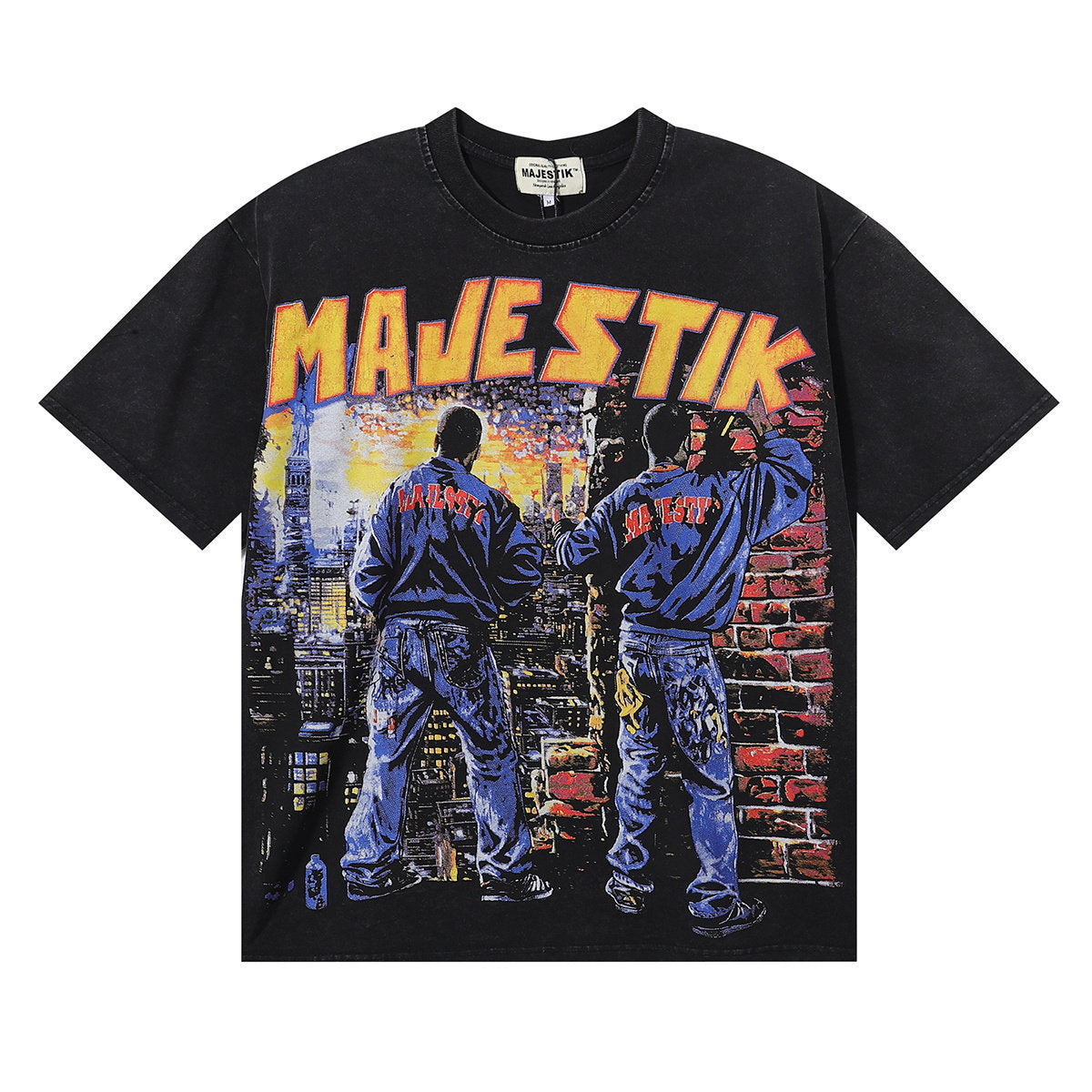 MAJESTIK Spider Web Graphic Tee