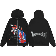 Travis Scott Retro Art Zip Hoodie