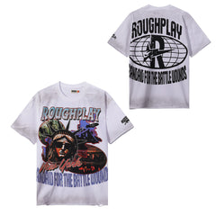 Rough Play Statue‑Theme Print T‑Shirt