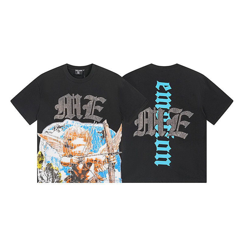 MIXED EMOTION Gothic Angel T‑Shirt