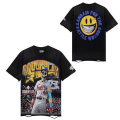 Rough Play Smiley‑Back Print T‑Shirt