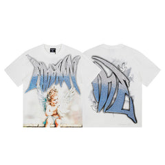 MIXED EMOTION Gradient Font T‑Shirt