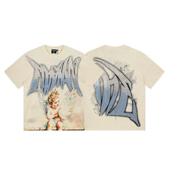 MIXED EMOTION Gradient Font T‑Shirt