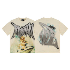 MIXED EMOTION Jet‑Ski Angel Graphic Tee