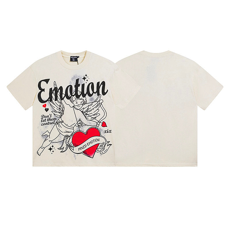 MIXED EMOTION Cupid Heart Graphic Tee