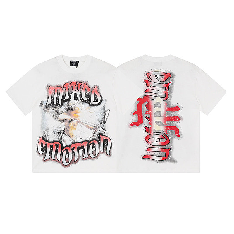 MIXED EMOTION Blindfold Cupid Graphic Tee