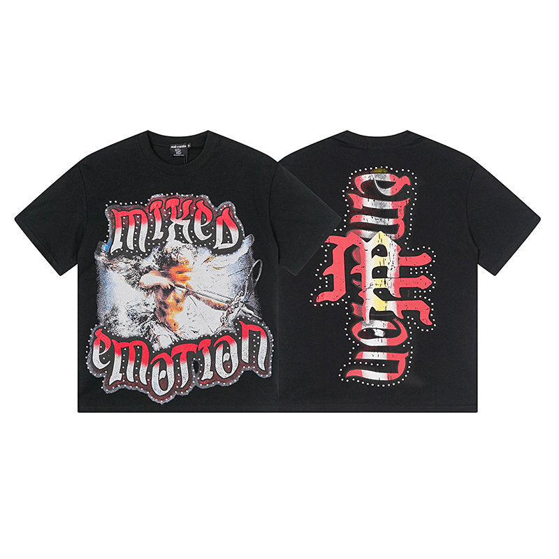 MIXED EMOTION Blindfold Cupid Graphic Tee