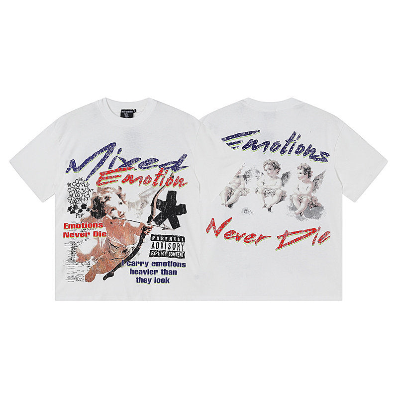 MIXED EMOTION Cupid Collage Graphic Tee